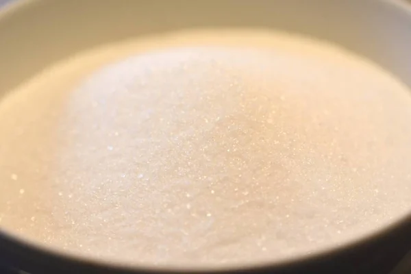 Closeup Macro Sugar Used Baking Cooking — Stock Photo, Image