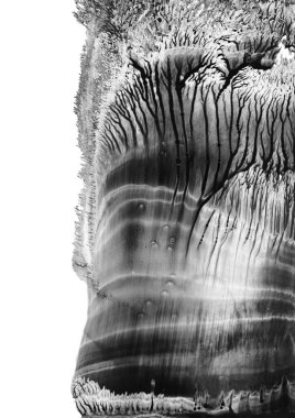 Siyah beyaz suluboya arka plan. Tasarım çalışmaları için soyut doku, kapak