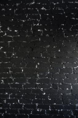 Siyah tuğla doku çatlaklar ve çizikler ile arka plan olarak kullanılabilir. Dikey