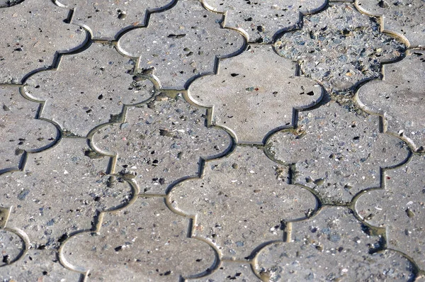 Achtergrond Textuur Van Betonnen Tegels Behang Tegels Straat Een Deel — Stockfoto