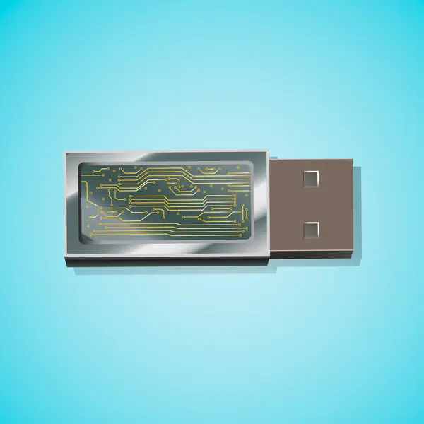 Chiavetta USB — Vettoriale Stock