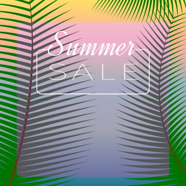 Yaz Satılık parlak arka plan.