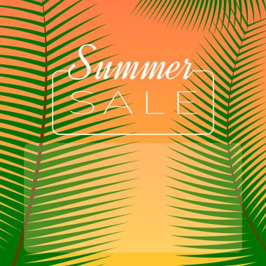 Yaz Satılık parlak arka plan.