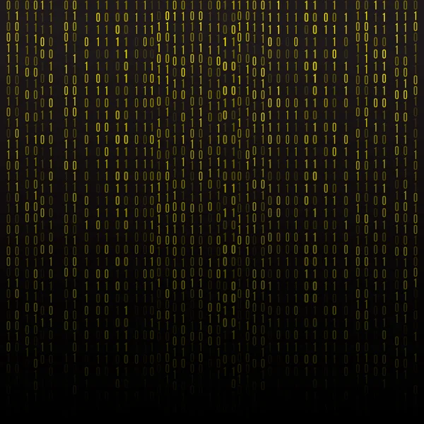 Abstract technische achtergrond. Binaire computercode. — Stockvector