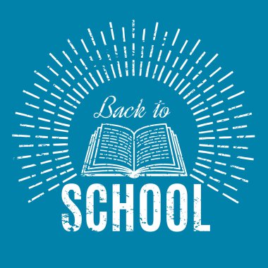 Okula dönüş. Vintage illüstrasyon.