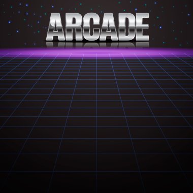 Arka plan stili içinde 80s arkadın.