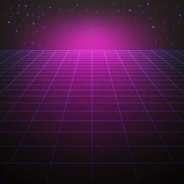 Arka plan stili içinde 80s arkadın.