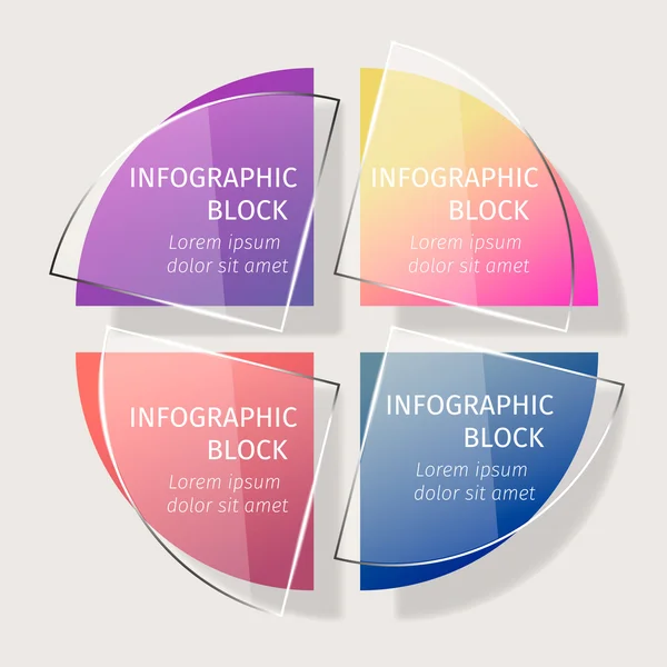 Ivector Infographic şablon saydam cam etkisi ile.