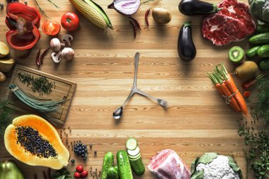 Hazırlık süresi, yemek pişirme, yemek yeme zamanı..