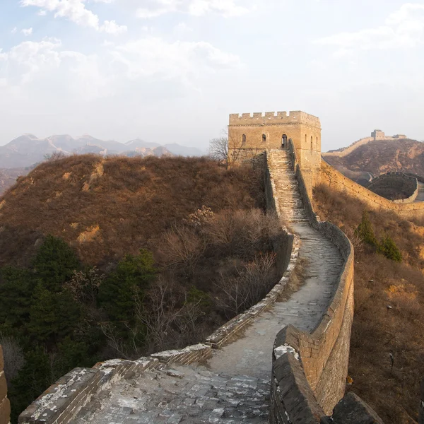 Majestoso grande parede de china — Fotografia de Stock