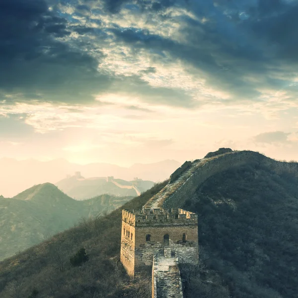 Majestueuse grande muraille de Chine — Photo