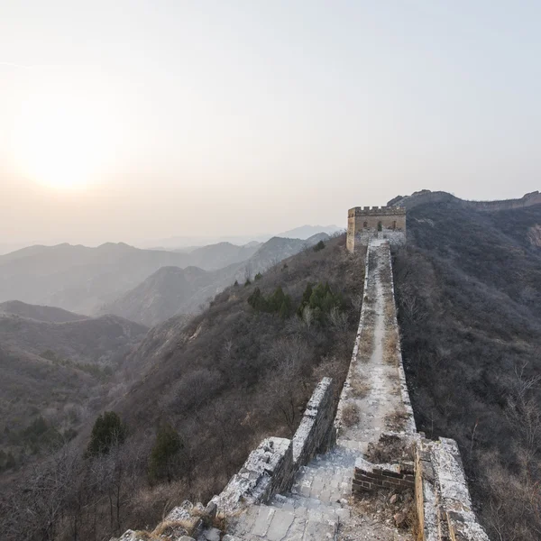 Majestoso grande parede de china — Fotografia de Stock