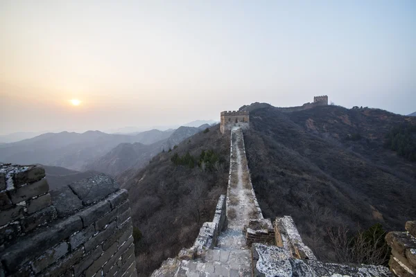 Majestueuze grote muur van China — Stockfoto