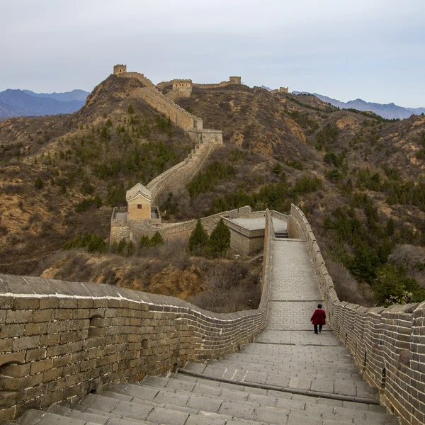 Majestoso grande parede de china — Fotografia de Stock