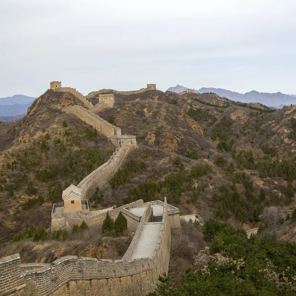 Majestueuse grande muraille de Chine — Photo