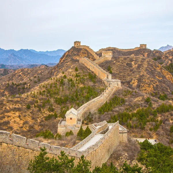 Majestoso grande parede de china — Fotografia de Stock