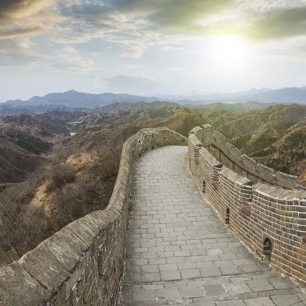 Krásné Scenérie Velké Čínské Zdi Číny Pekingu — Stock fotografie