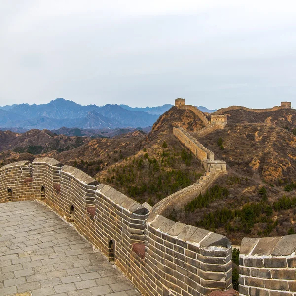 Majestueuze grote muur van China — Stockfoto