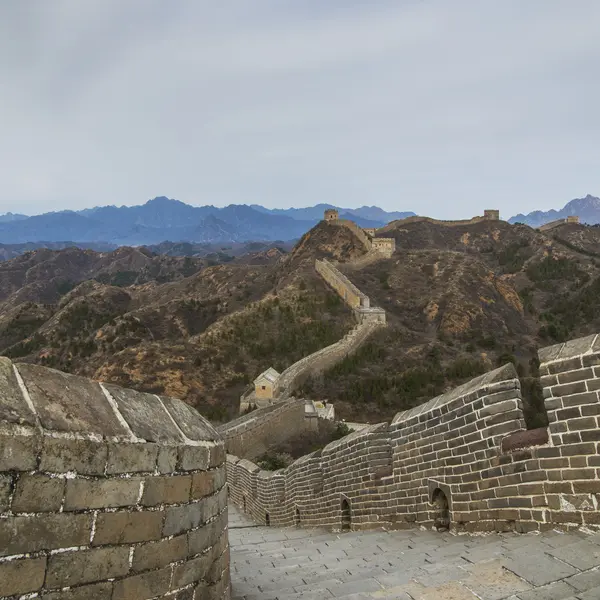 Majestoso grande parede de china — Fotografia de Stock