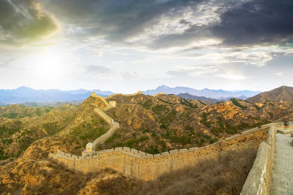 Majestueuse grande muraille de Chine — Photo