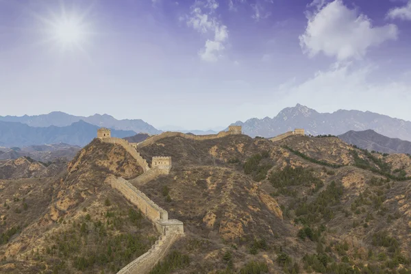 Majestueuse grande muraille de Chine — Photo