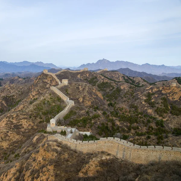 Majestueuse grande muraille de Chine — Photo