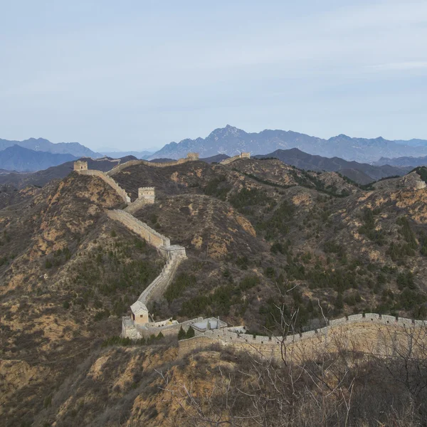 Majestoso grande parede de china — Fotografia de Stock