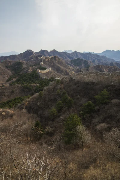 Majestoso grande parede de china — Fotografia de Stock