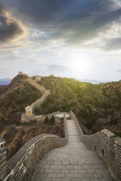 Prachtige Landschap Van Great Wall China Beijing Rechtenvrije Stockfoto's