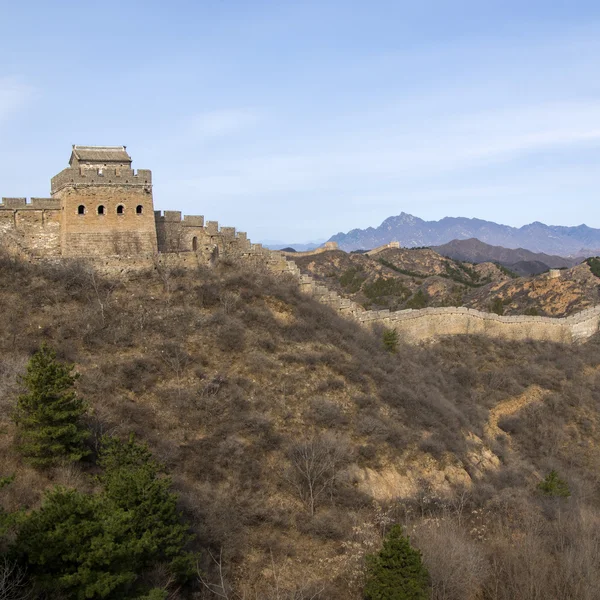 Majestoso grande parede de china — Fotografia de Stock