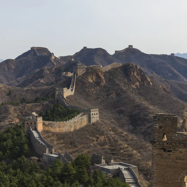 Majestoso grande parede de china — Fotografia de Stock