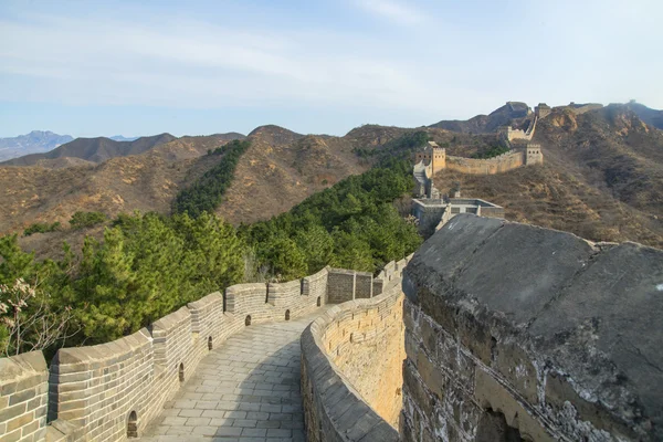 Majestoso grande parede de china — Fotografia de Stock