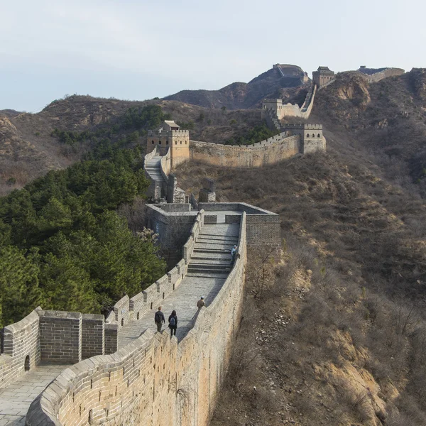 Majestoso grande parede de china — Fotografia de Stock