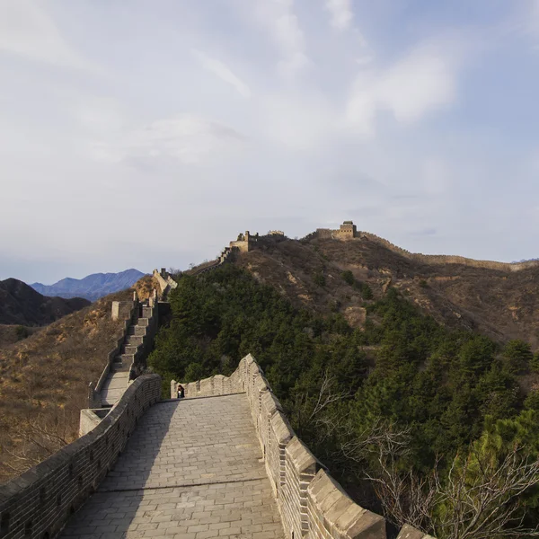 Majestoso grande parede de china — Fotografia de Stock