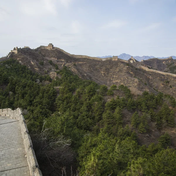 Μεγαλοπρεπές Μεγάλο Τείχος Της Κίνας — Φωτογραφία Αρχείου