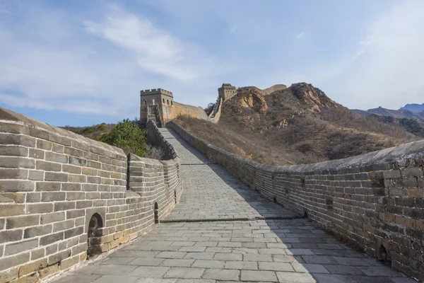 Majestoso grande parede de china — Fotografia de Stock