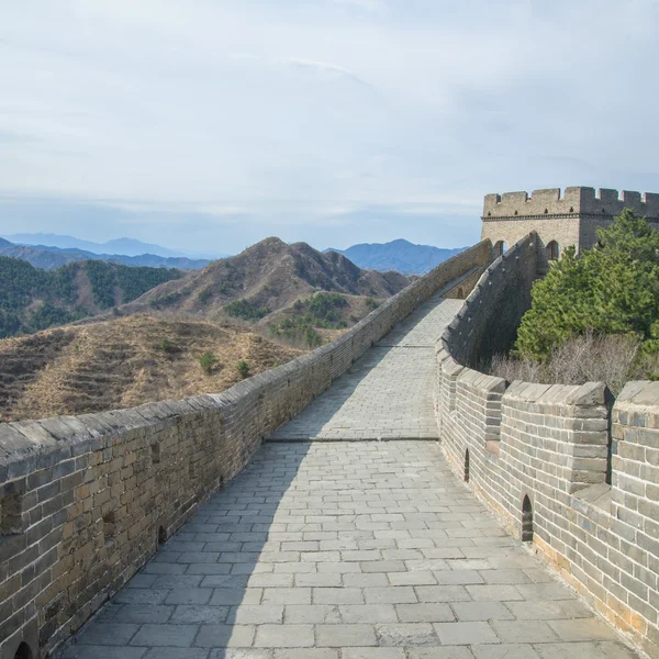 Majestoso grande parede de china — Fotografia de Stock