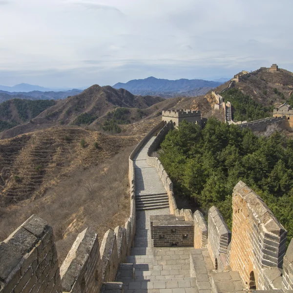 Majestoso grande parede de china — Fotografia de Stock