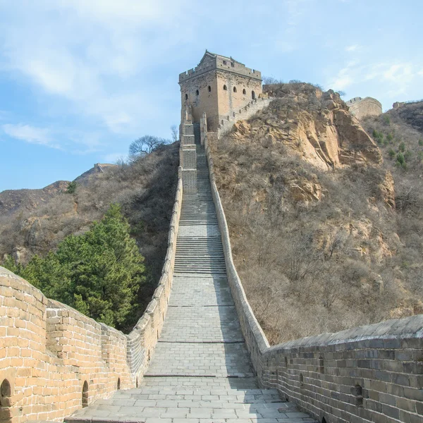 Majestoso grande parede de china — Fotografia de Stock