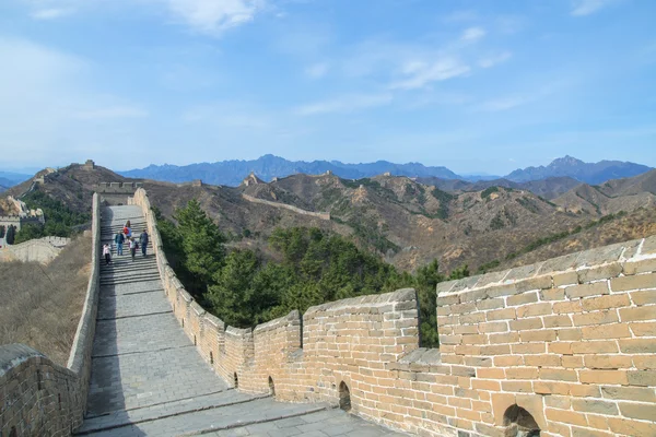 Majestoso grande parede de china — Fotografia de Stock