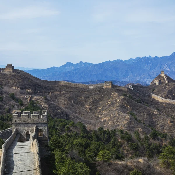 Majestueuse grande muraille de Chine — Photo