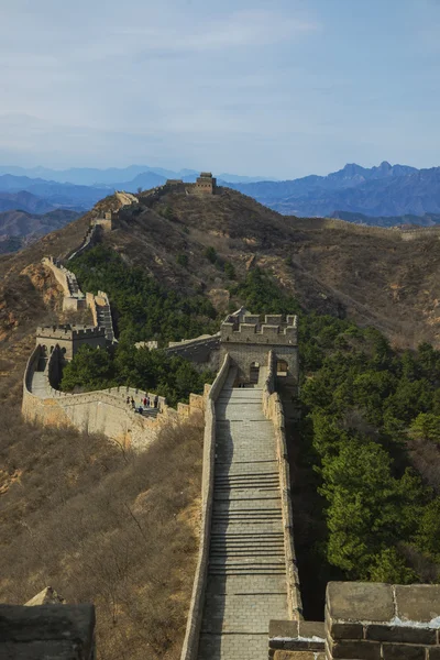 Majestueuse grande muraille de Chine — Photo