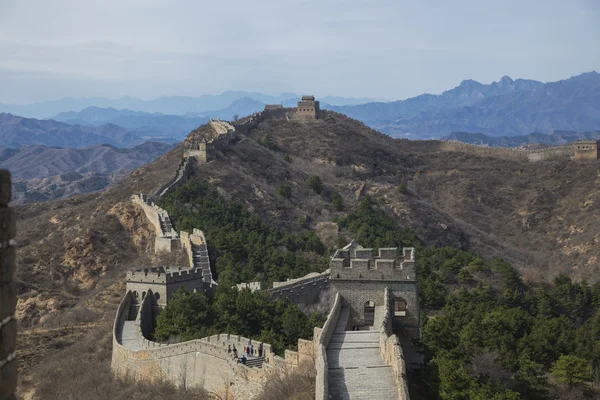 Majestoso grande parede de china — Fotografia de Stock