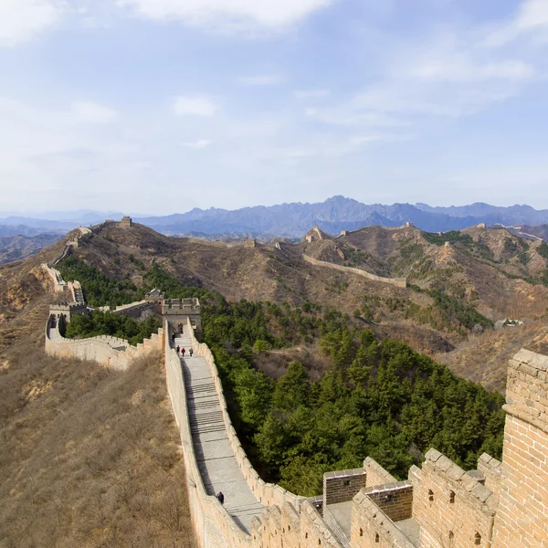 Majestoso grande parede de china — Fotografia de Stock