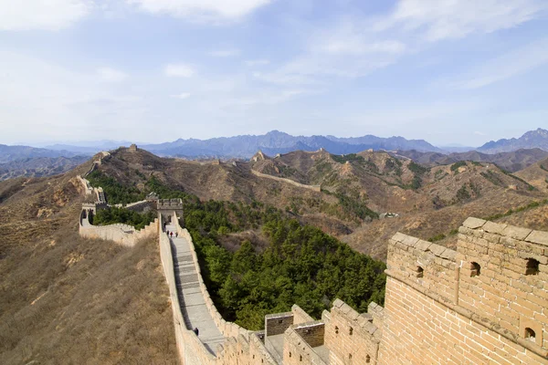 Majestoso grande parede de china — Fotografia de Stock