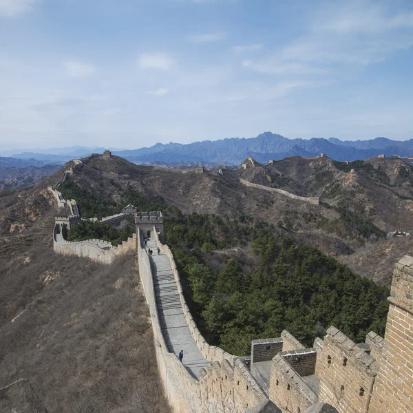 Majestoso grande parede de china — Fotografia de Stock