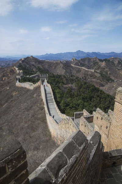 Majestoso grande parede de china — Fotografia de Stock