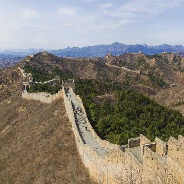 Majestueuse grande muraille de Chine — Photo