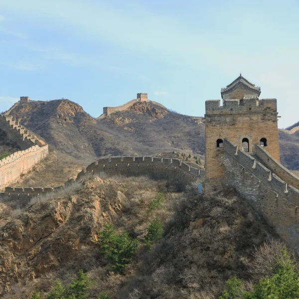 Majestoso grande parede de china — Fotografia de Stock