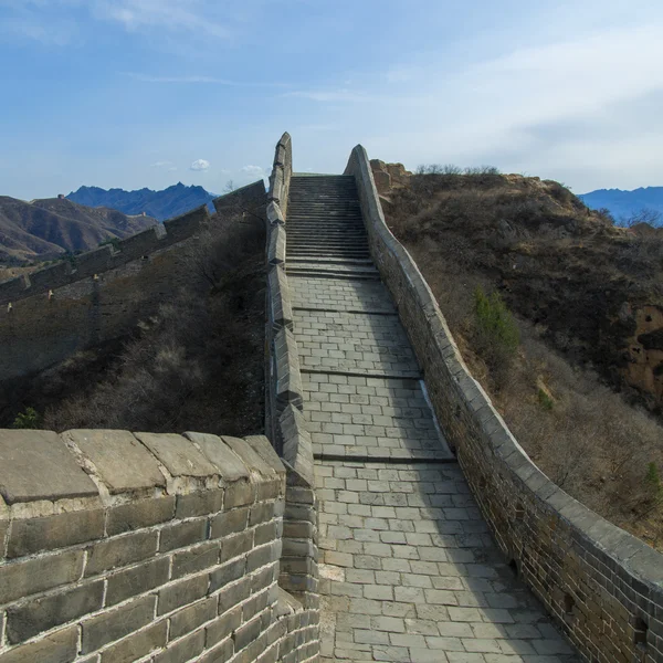 Majestueuse grande muraille de Chine — Photo